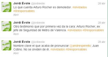 Jordi Évole tuiteando durante la retransmisión de Salvados del día 28 de Abril de 2013